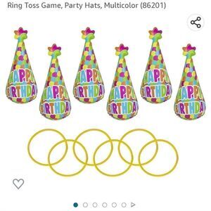 Pool party hat ring toss game